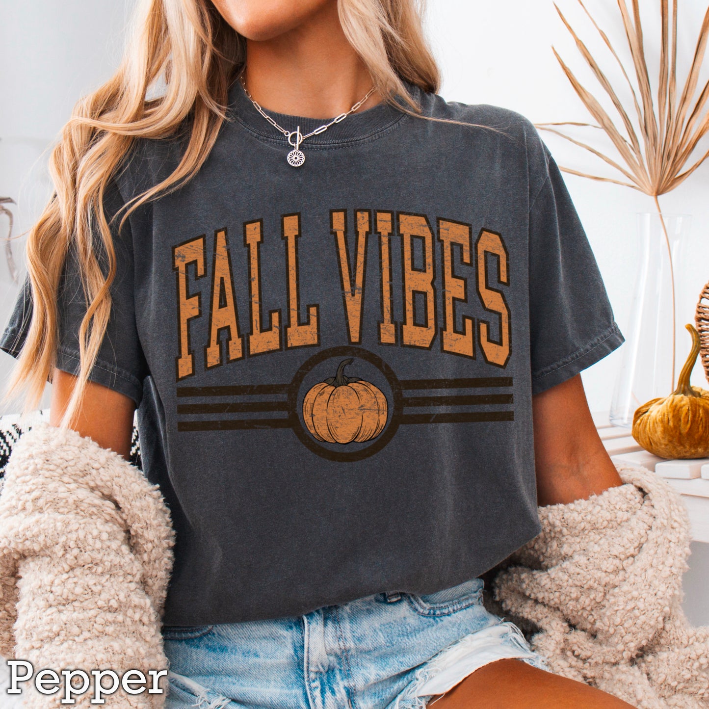 Fall Vibes Comfort Color Graphic Tee