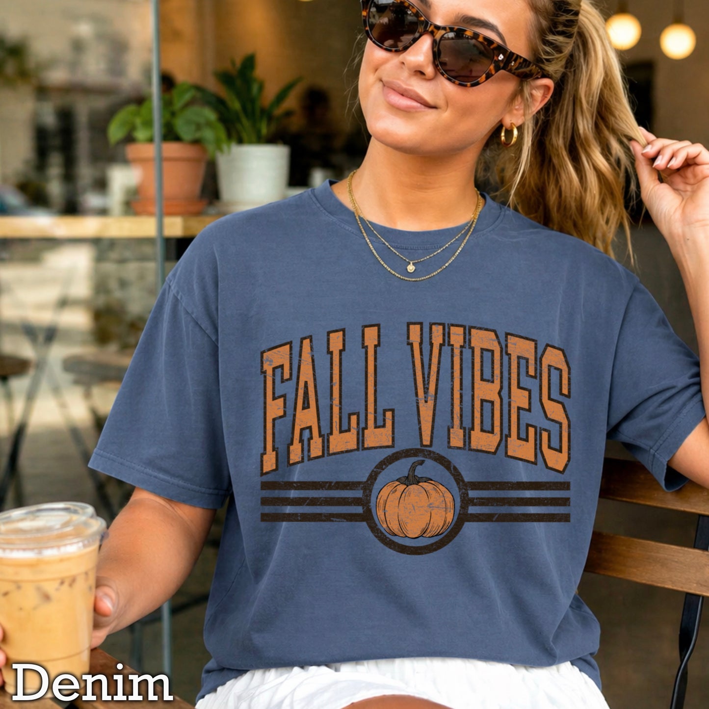 Fall Vibes Comfort Color Graphic Tee