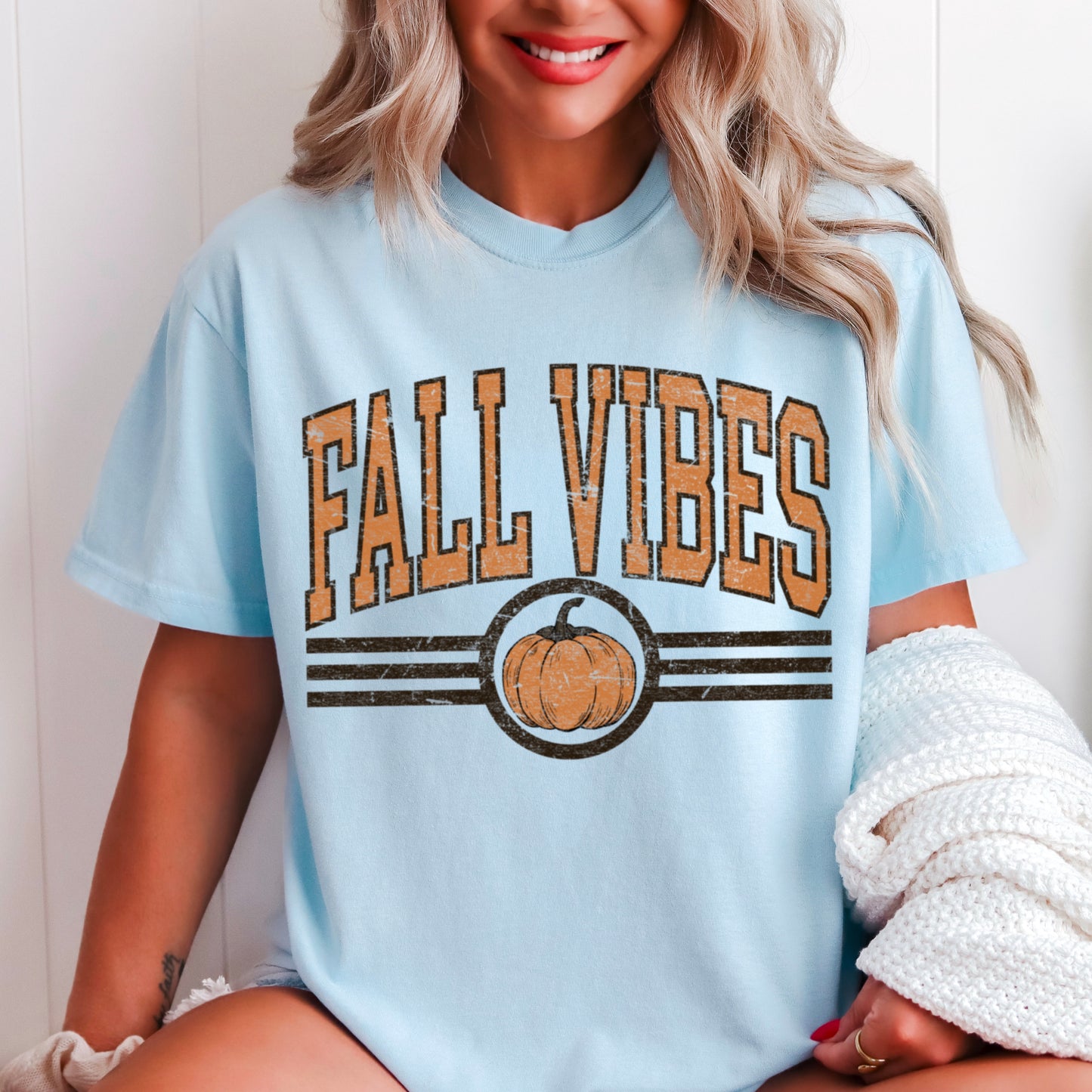 Fall Vibes Comfort Color Graphic Tee