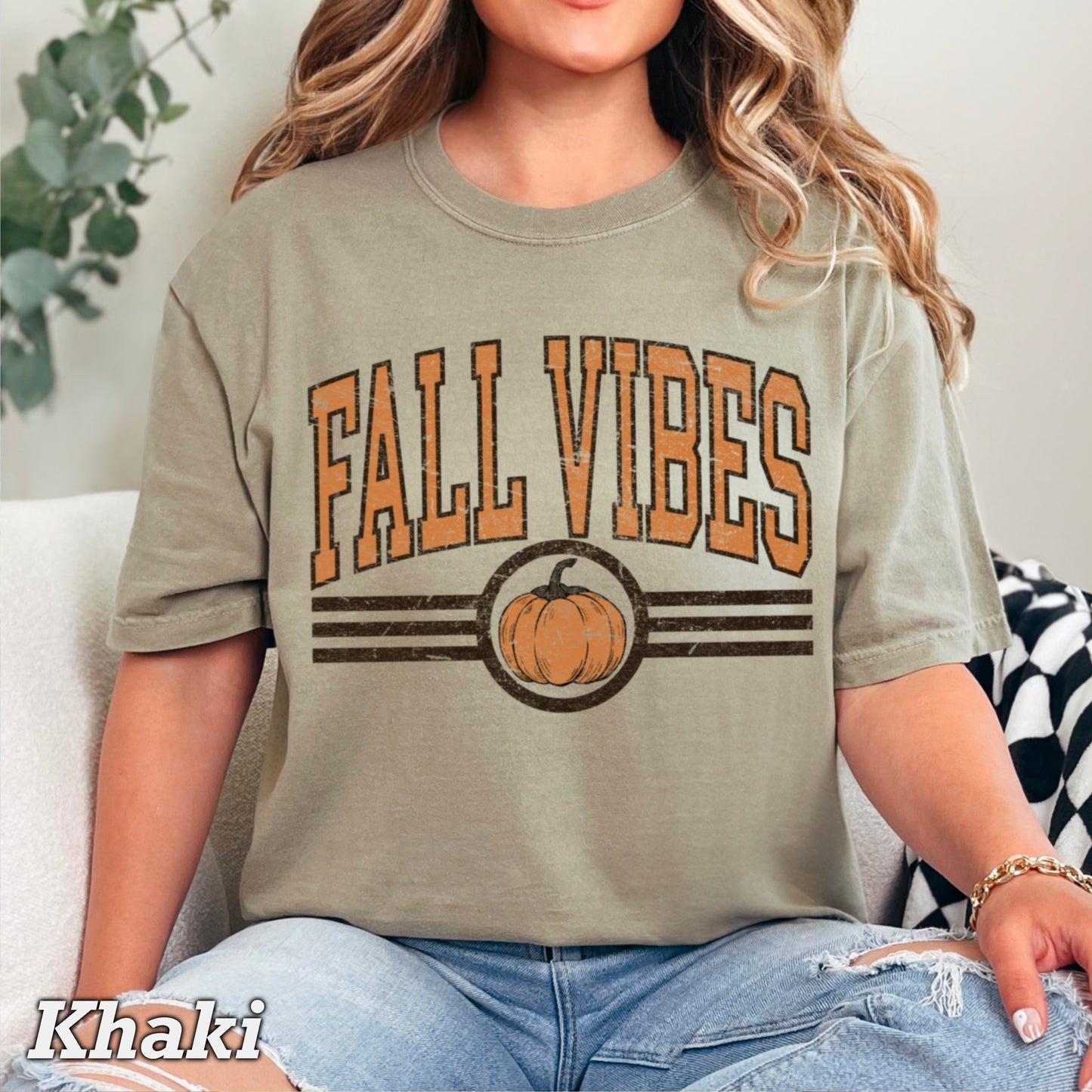 Fall Vibes Comfort Color Graphic Tee