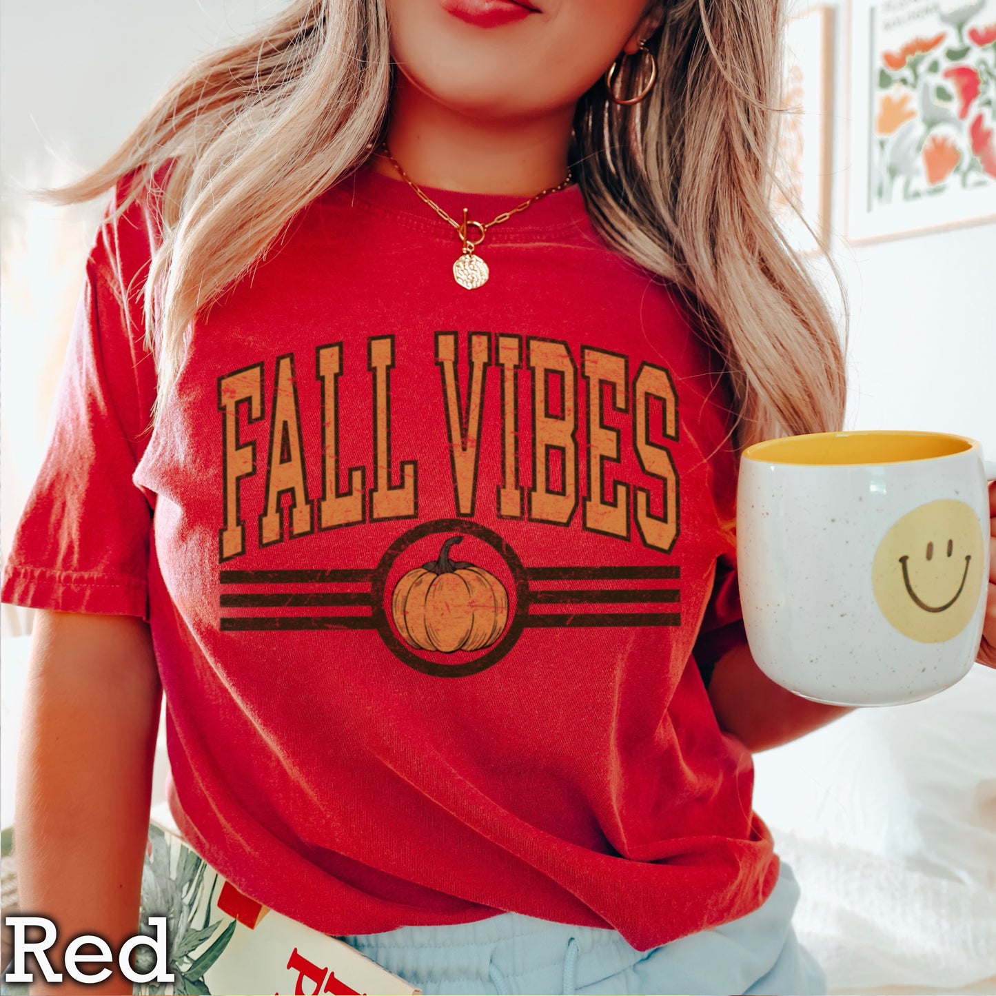 Fall Vibes Comfort Color Graphic Tee