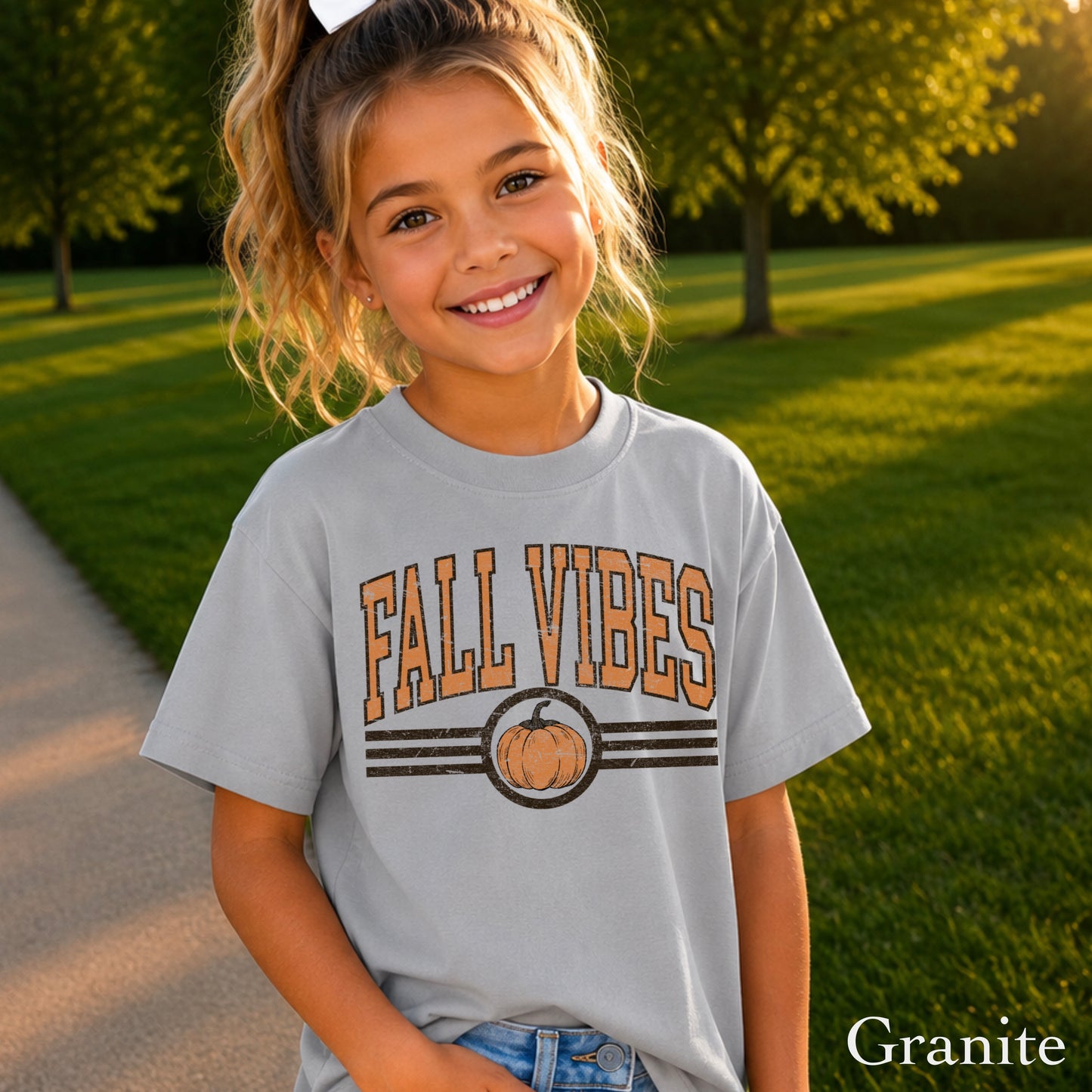 Fall Vibes Youth Comfort Color T-Shirt