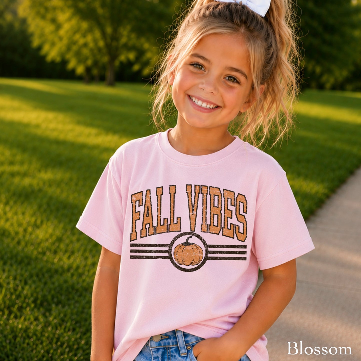 Fall Vibes Youth Comfort Color T-Shirt