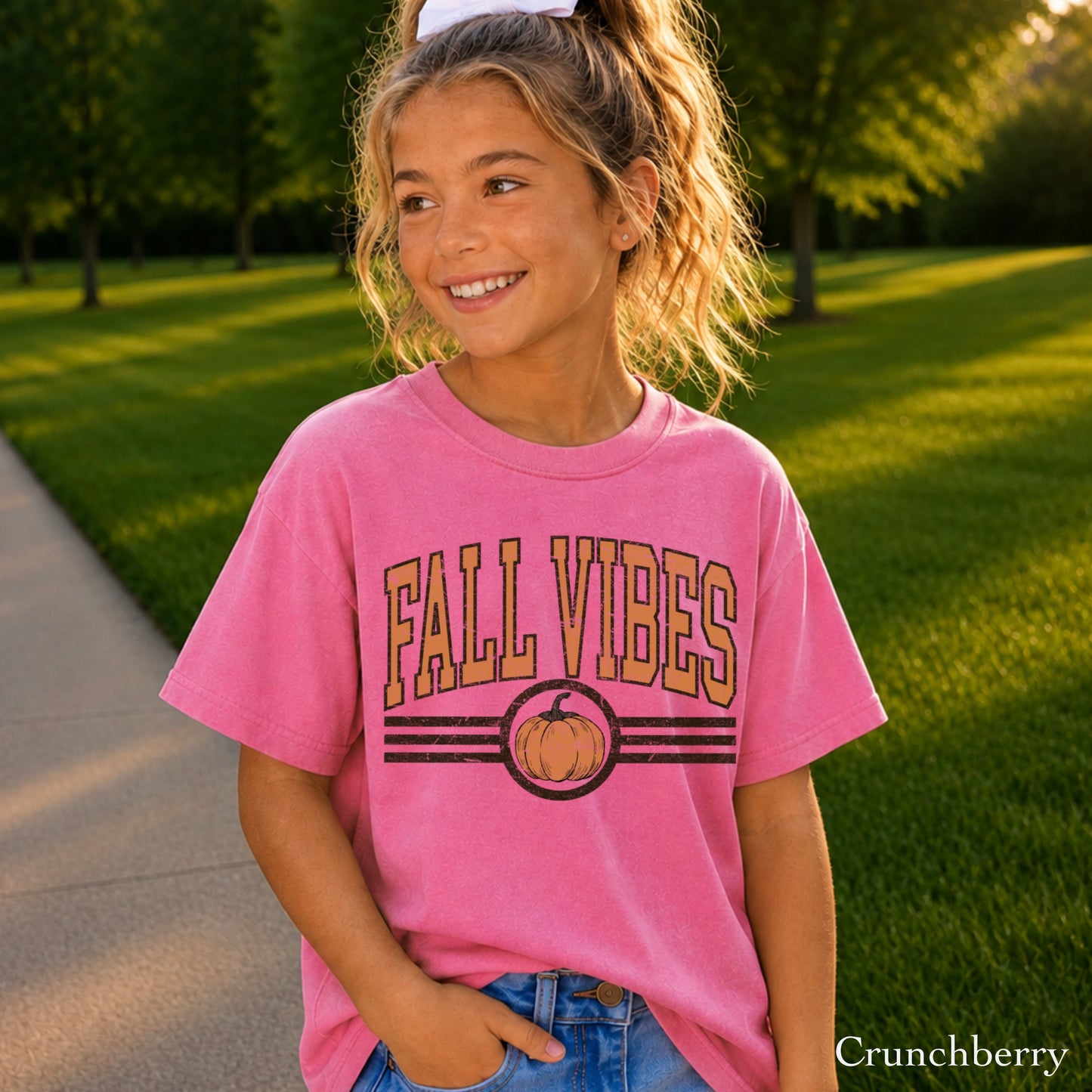 Fall Vibes Youth Comfort Color T-Shirt