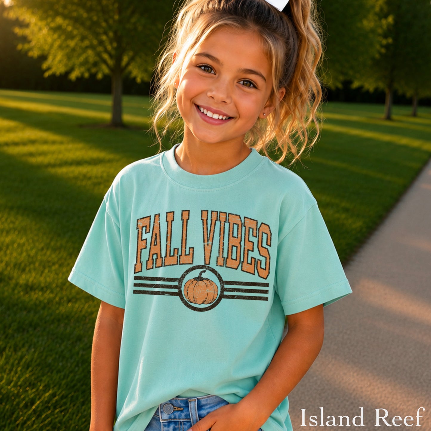 Fall Vibes Youth Comfort Color T-Shirt