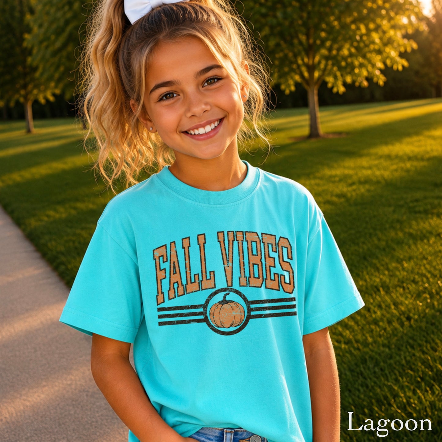Fall Vibes Youth Comfort Color T-Shirt