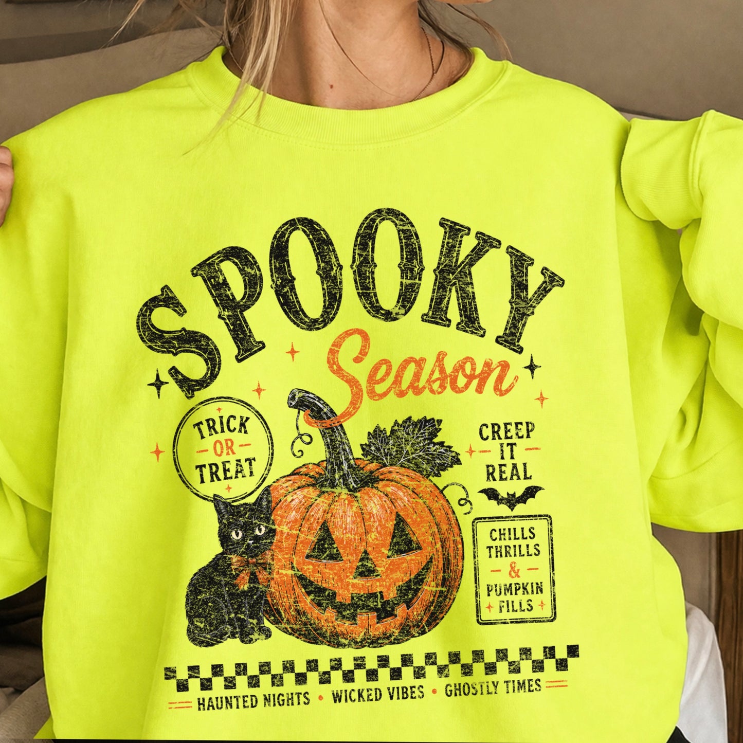 Spooky Season Halloween Crewneck Sweatshirt