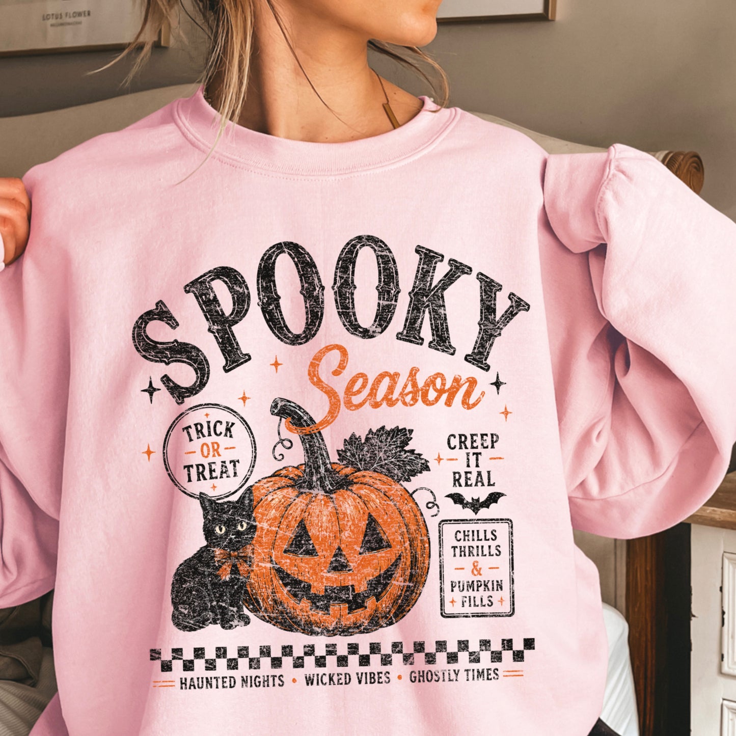 Spooky Season Halloween Crewneck Sweatshirt