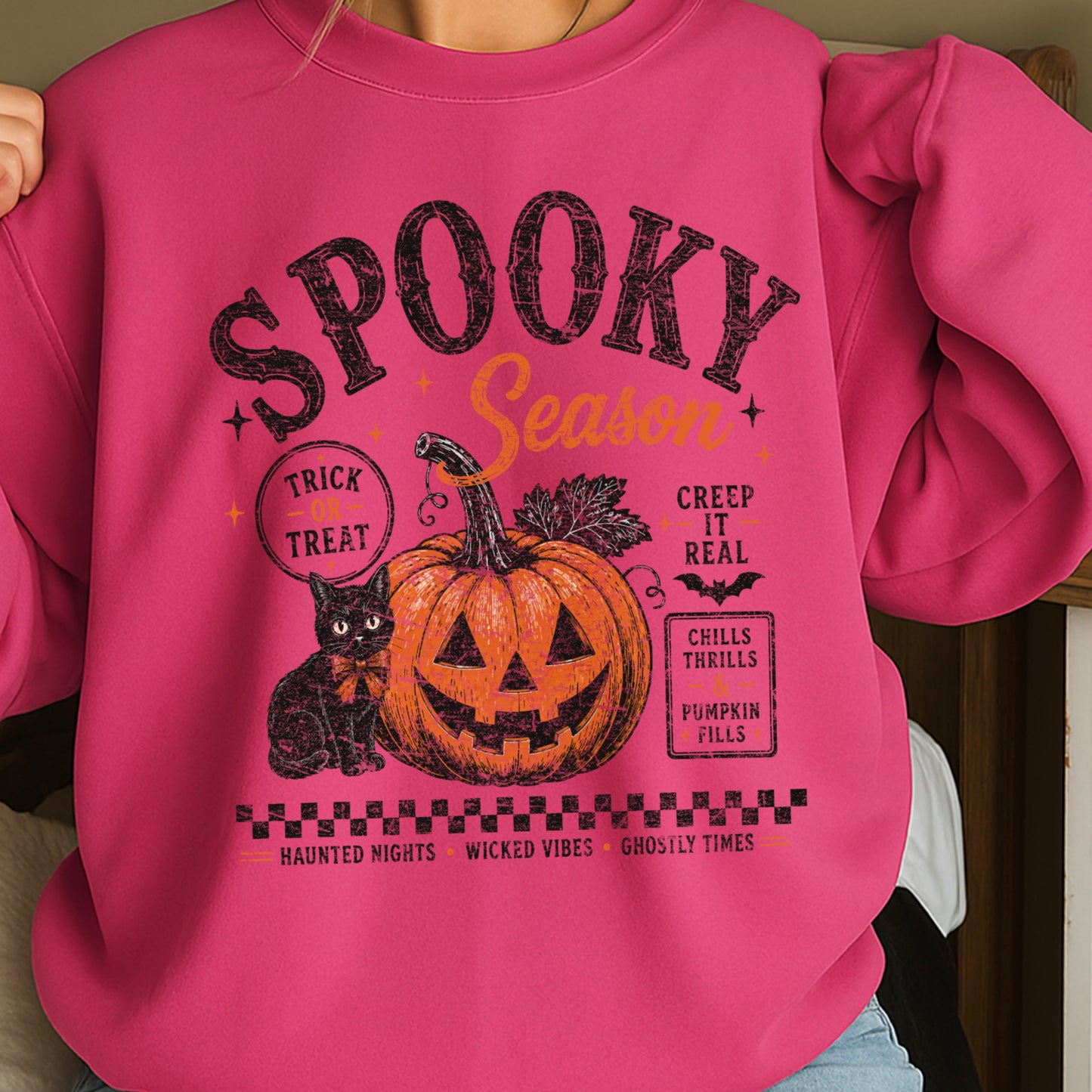 Spooky Season Halloween Crewneck Sweatshirt