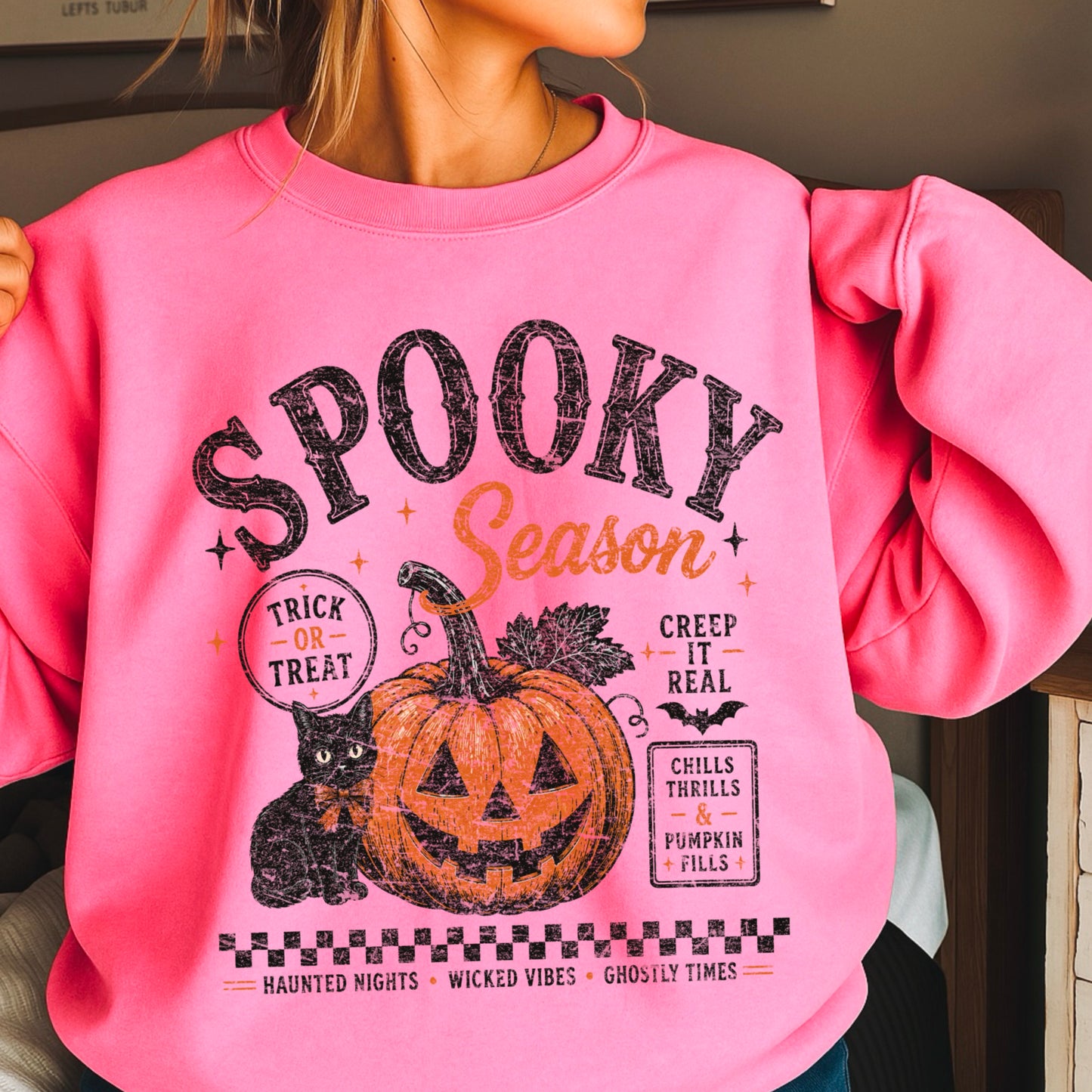 Spooky Season Halloween Crewneck Sweatshirt