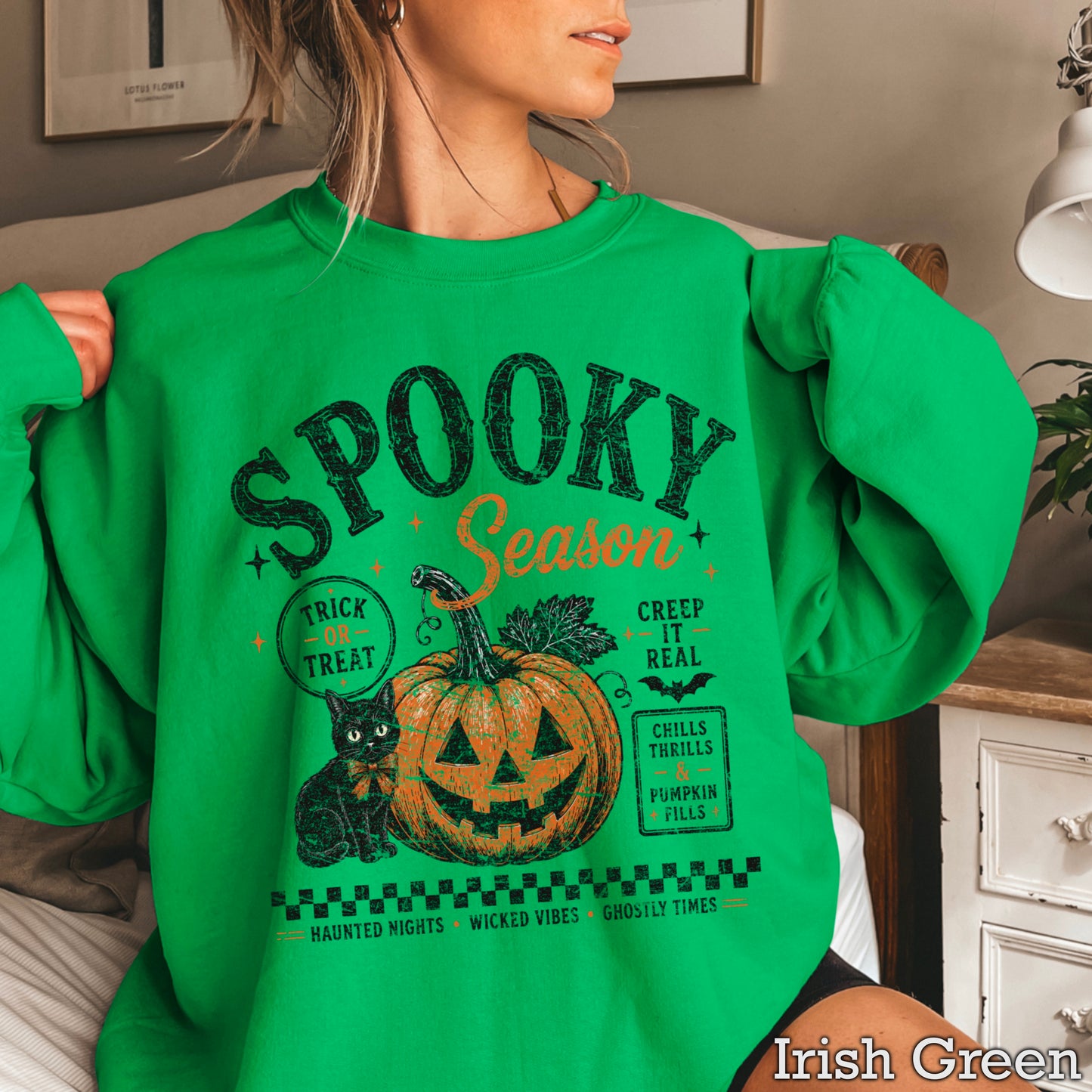 Spooky Season Halloween Crewneck Sweatshirt