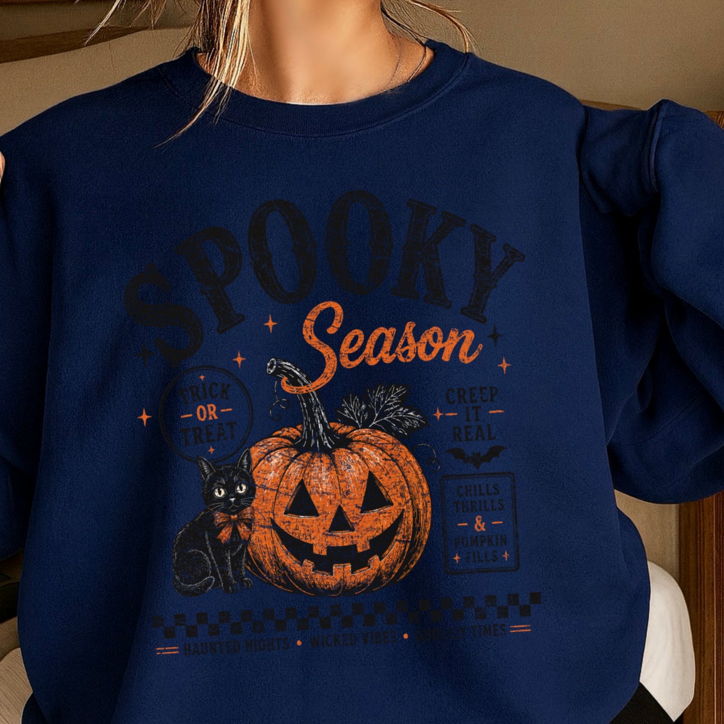 Spooky Season Halloween Crewneck Sweatshirt