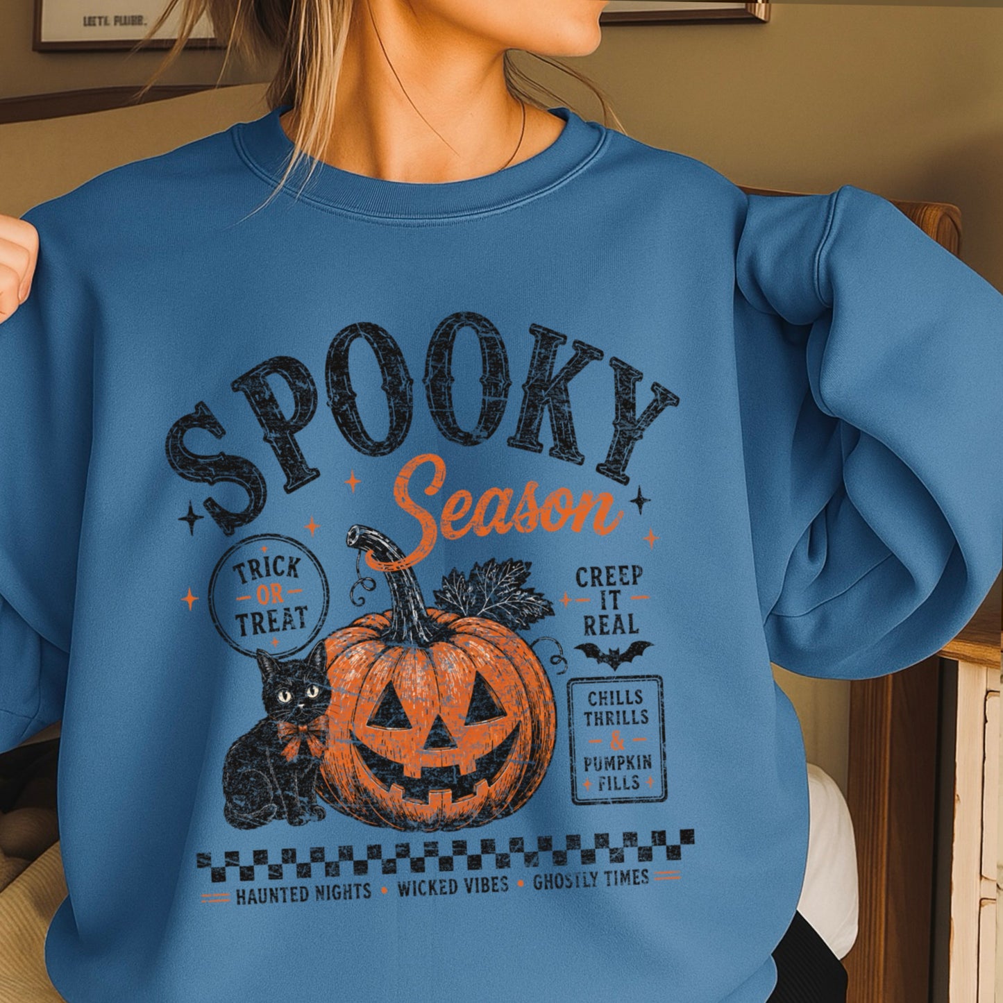 Spooky Season Halloween Crewneck Sweatshirt