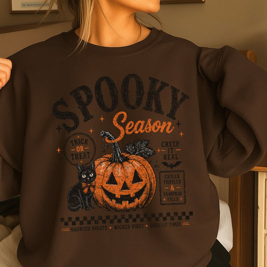 Spooky Season Halloween Crewneck Sweatshirt