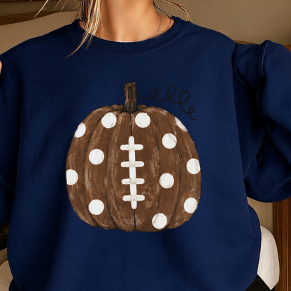 Pumpkin Football DTF Transfer