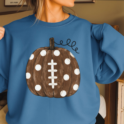 Pumpkin Football DTF Transfer