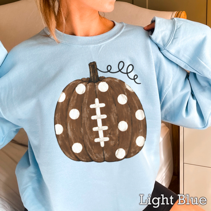 Pumpkin Football DTF Transfer