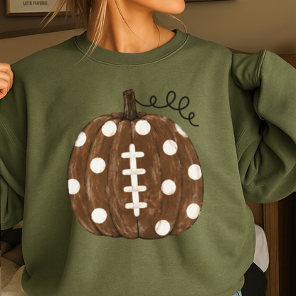 Pumpkin Football DTF Transfer