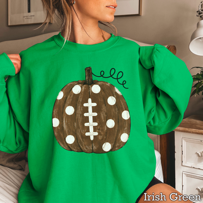 Pumpkin Football DTF Transfer