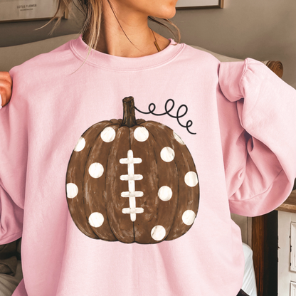 Pumpkin Football DTF Transfer