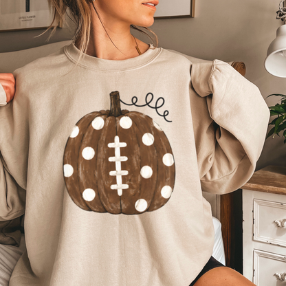 Pumpkin Football DTF Transfer
