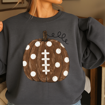 Pumpkin Football DTF Transfer