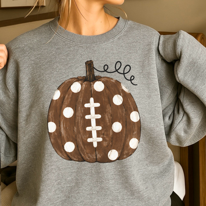 Pumpkin Football DTF Transfer