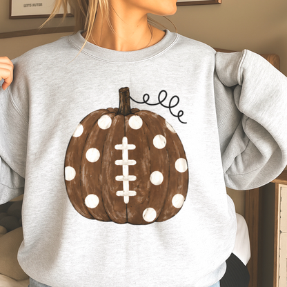 Pumpkin Football DTF Transfer