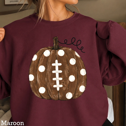 Pumpkin Football DTF Transfer