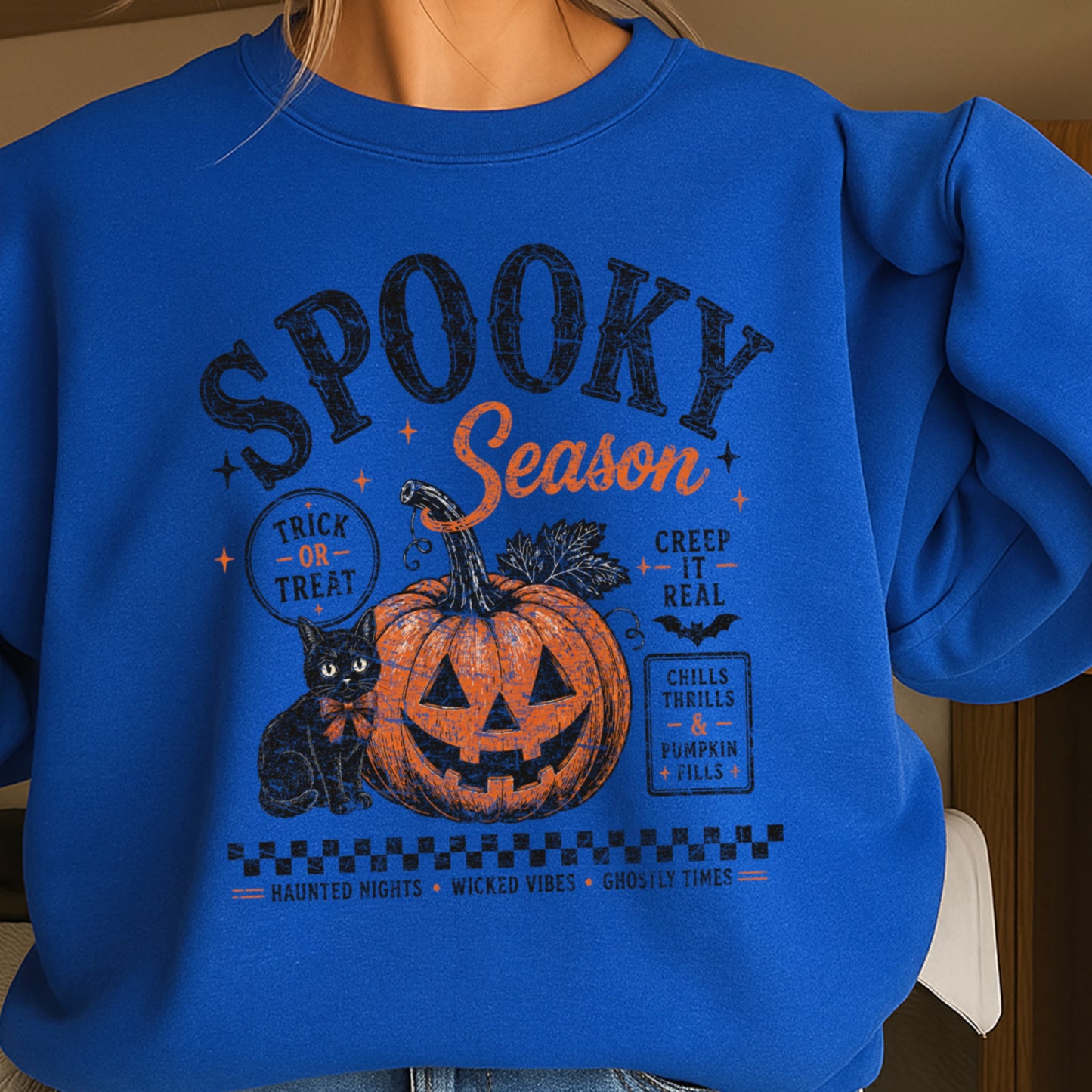 Spooky Season Halloween Crewneck Sweatshirt