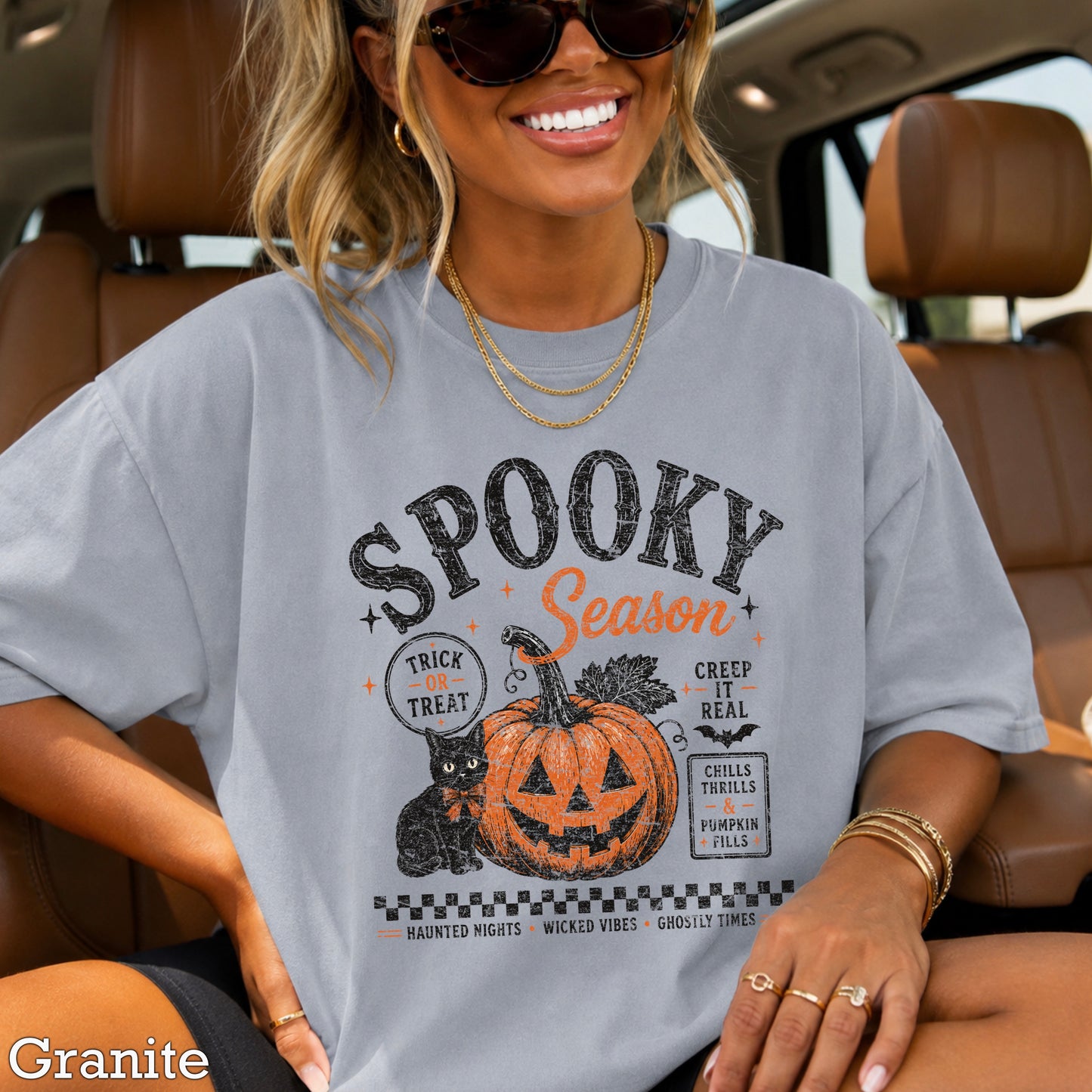 Spooky Season Halloween Comfort Color Graphic Tee