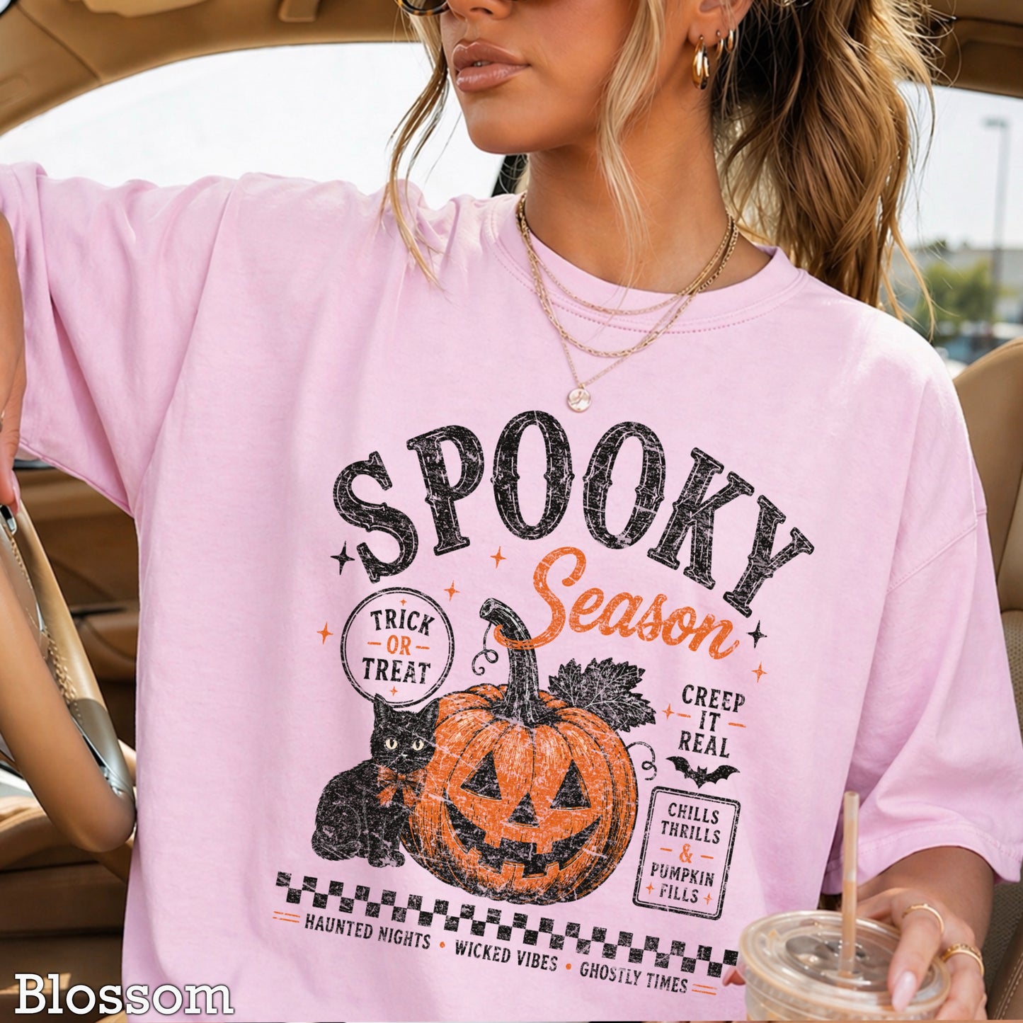 Spooky Season Halloween Comfort Color Graphic Tee