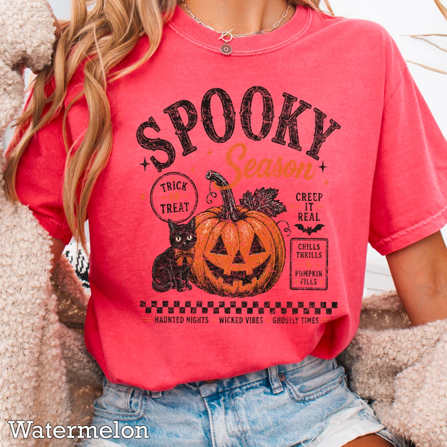 Spooky Season Halloween Comfort Color Graphic Tee