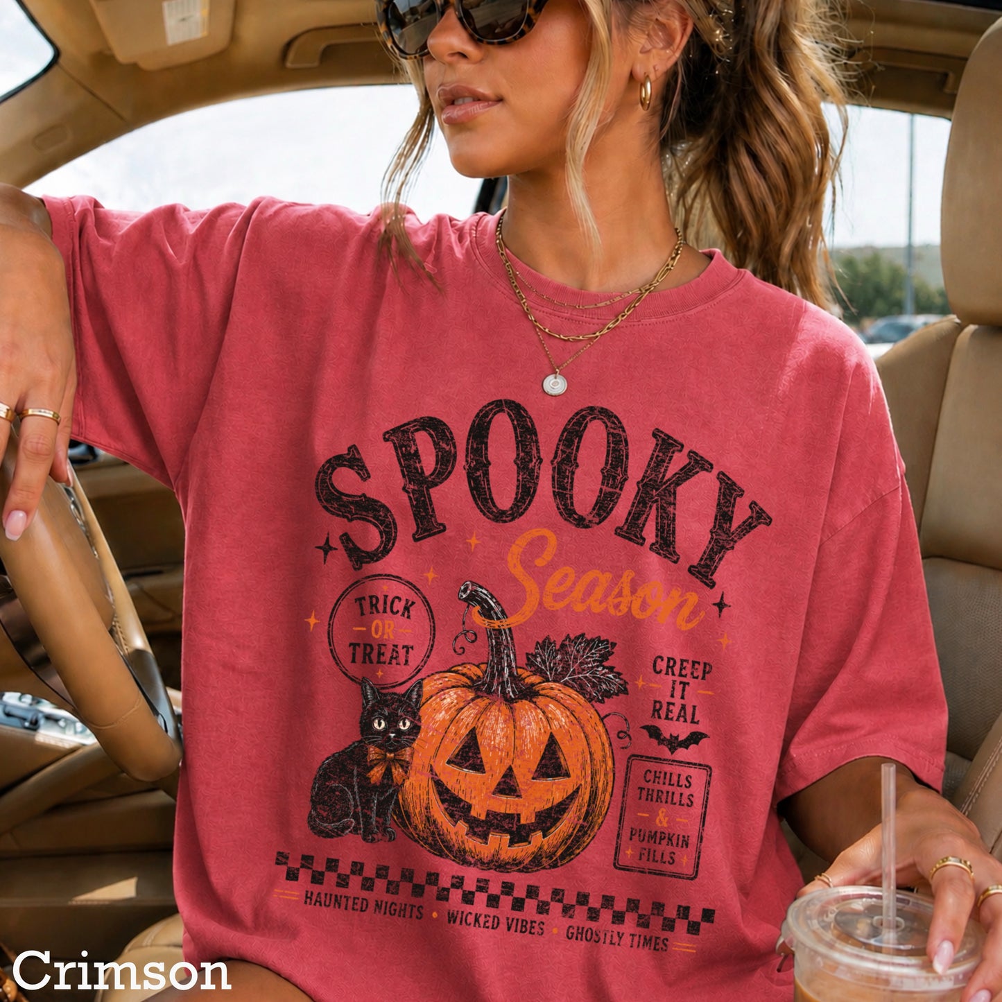 Spooky Season Halloween Comfort Color Graphic Tee