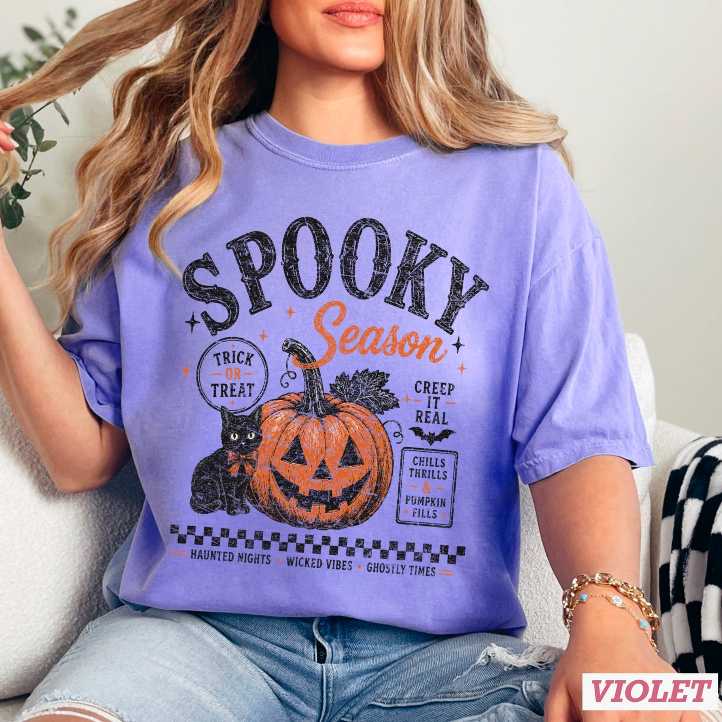 Spooky Season Halloween Comfort Color Graphic Tee
