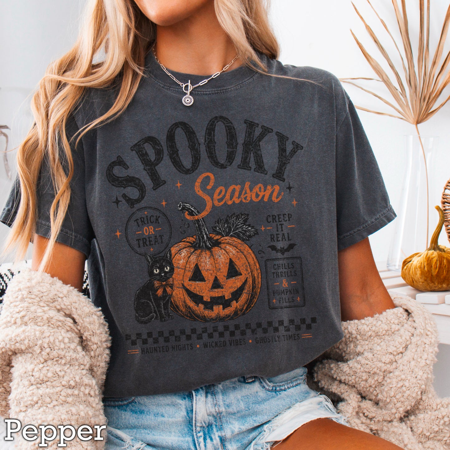 Spooky Season Halloween Comfort Color Graphic Tee