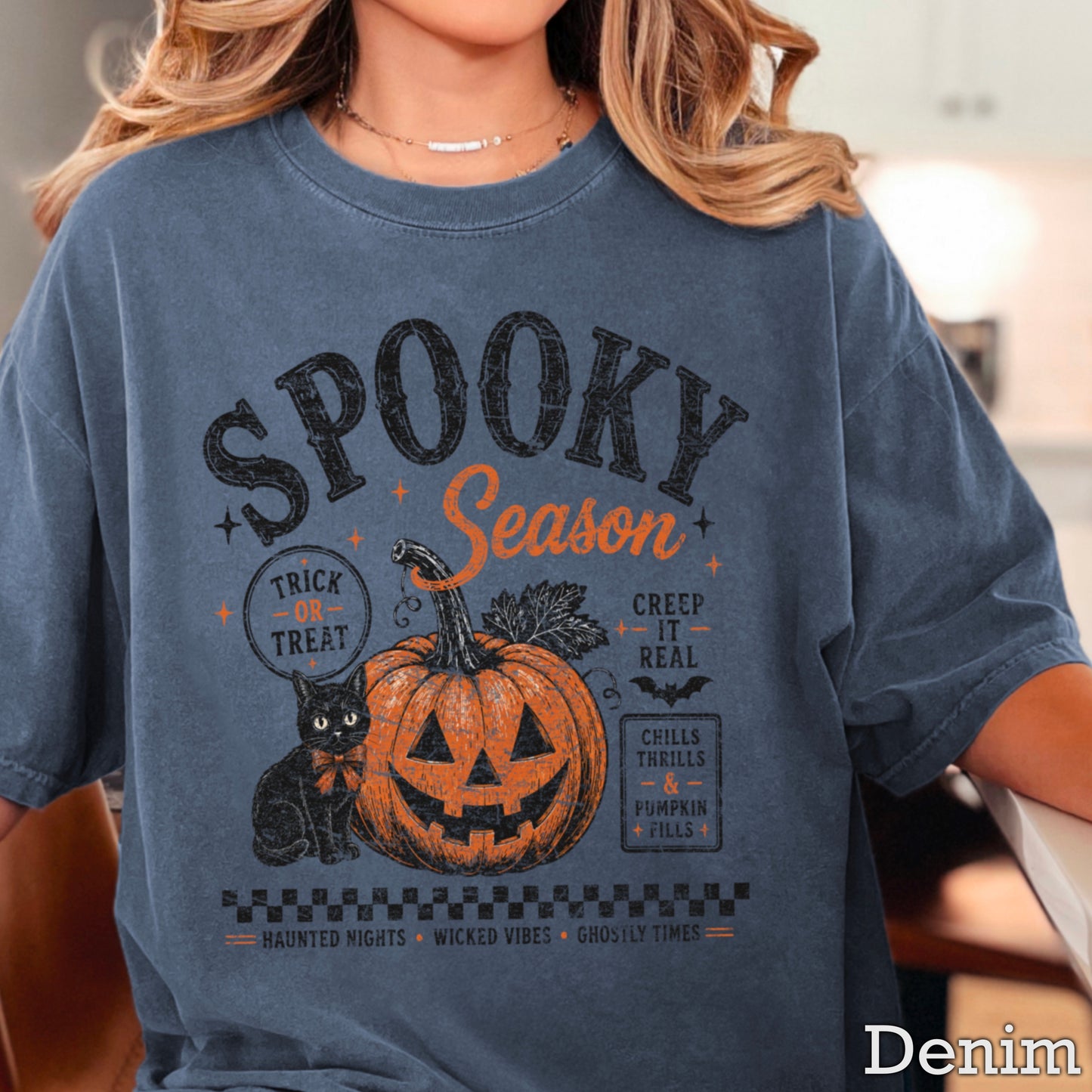 Spooky Season Halloween Comfort Color Graphic Tee