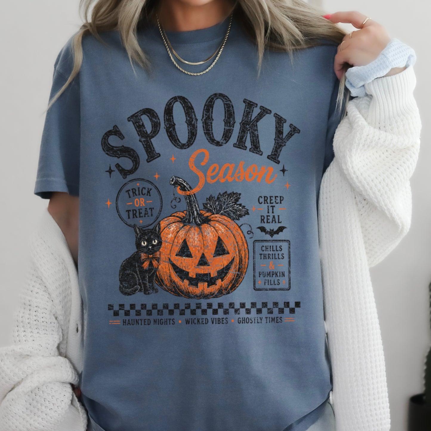 Spooky Season Halloween Comfort Color Graphic Tee