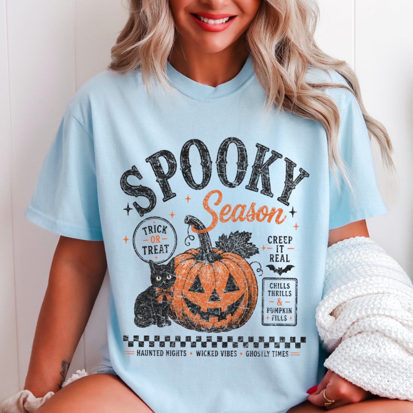 Spooky Season Halloween Comfort Color Graphic Tee