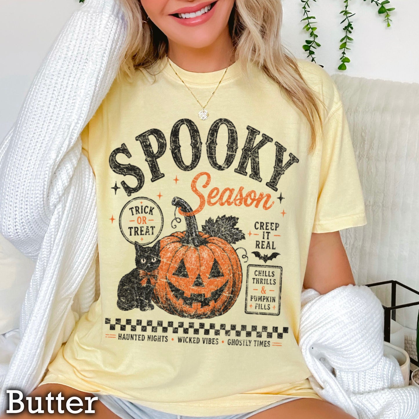 Spooky Season Halloween Comfort Color Graphic Tee