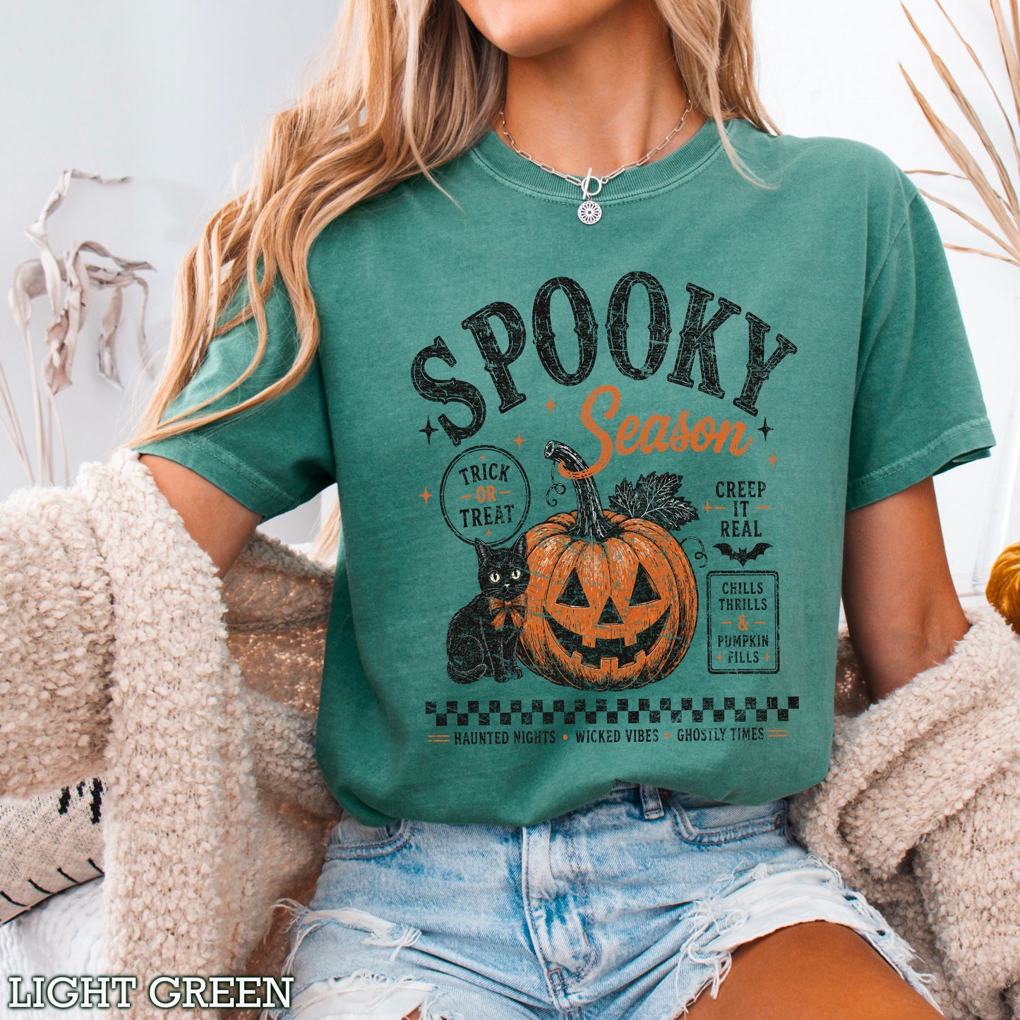 Spooky Season Halloween Comfort Color Graphic Tee