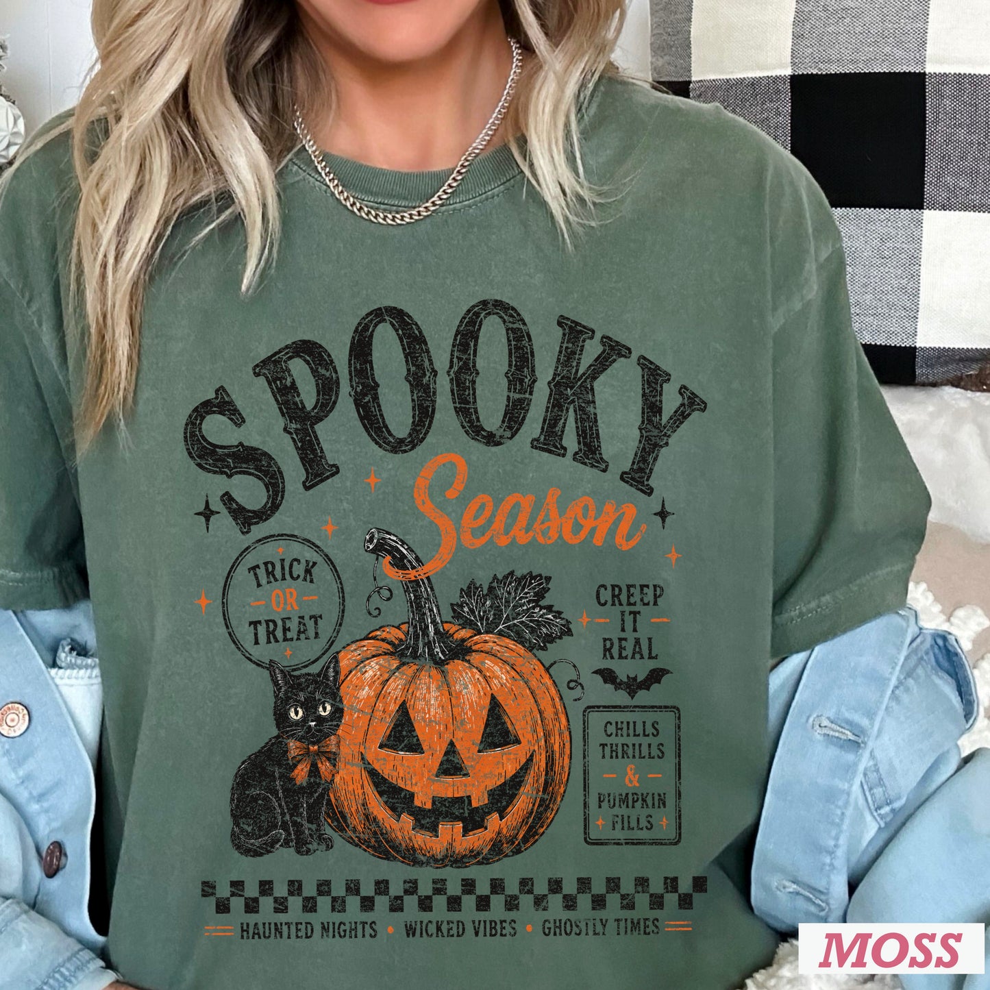 Spooky Season Halloween Comfort Color Graphic Tee