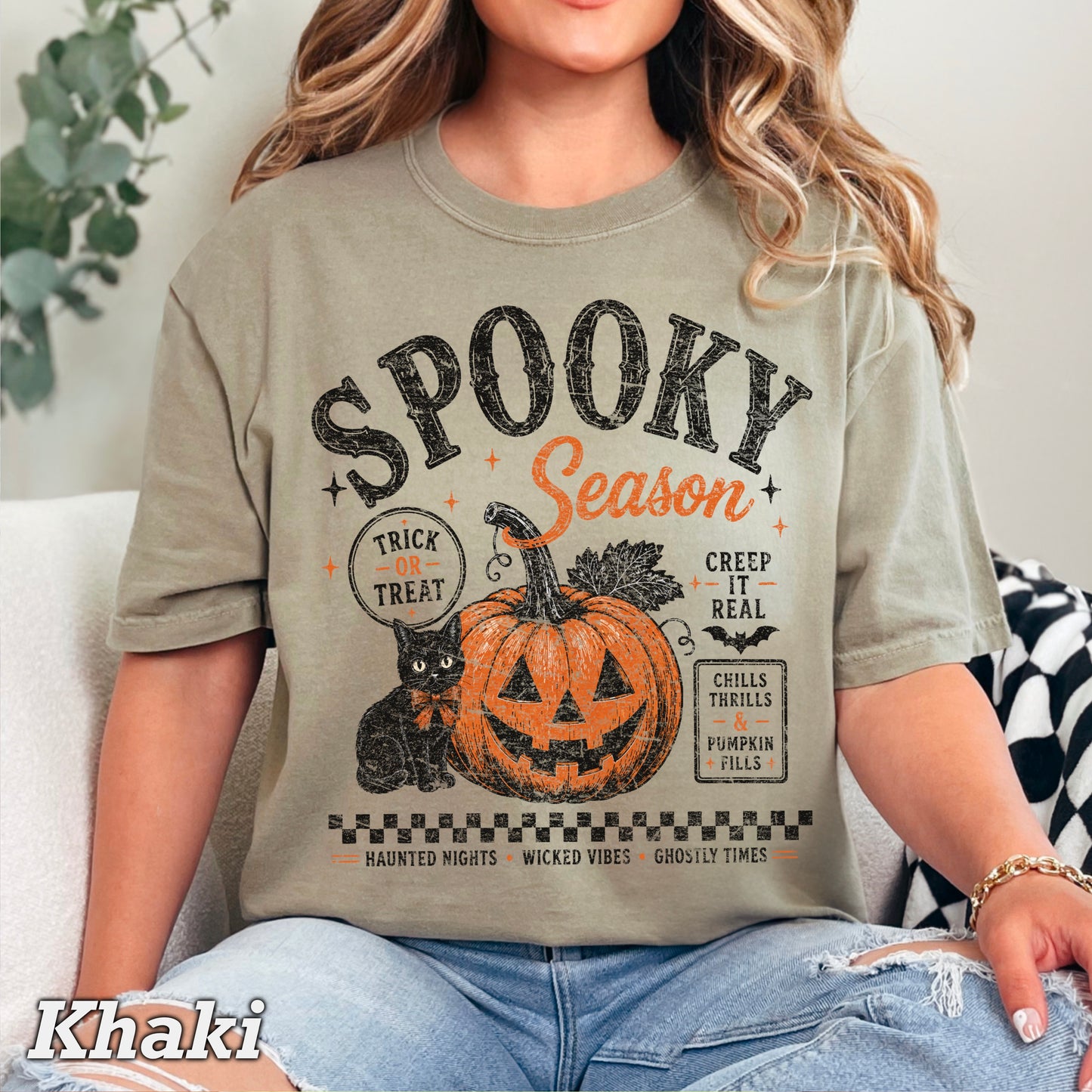Spooky Season Halloween Comfort Color Graphic Tee