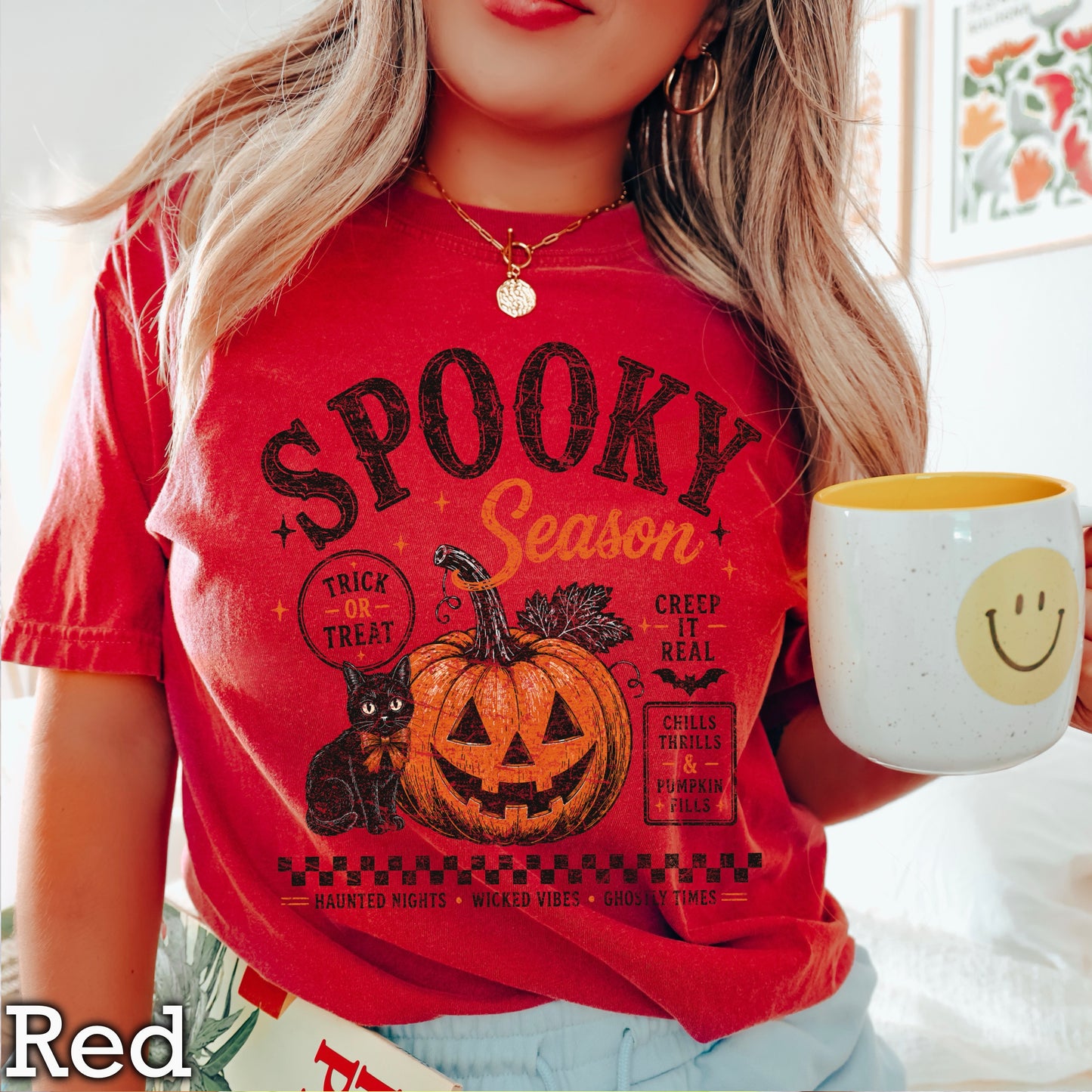 Spooky Season Halloween Comfort Color Graphic Tee