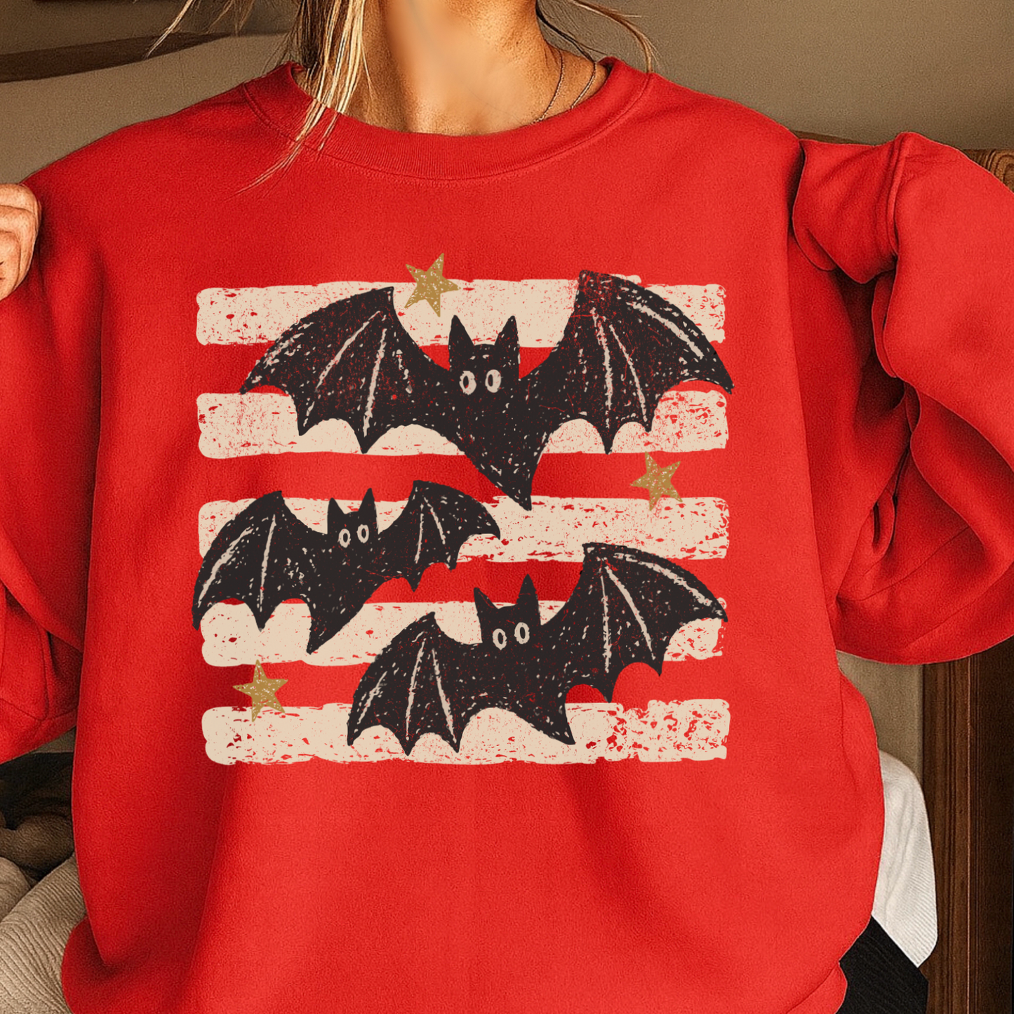Halloween Bats Crewneck Sweatshirt