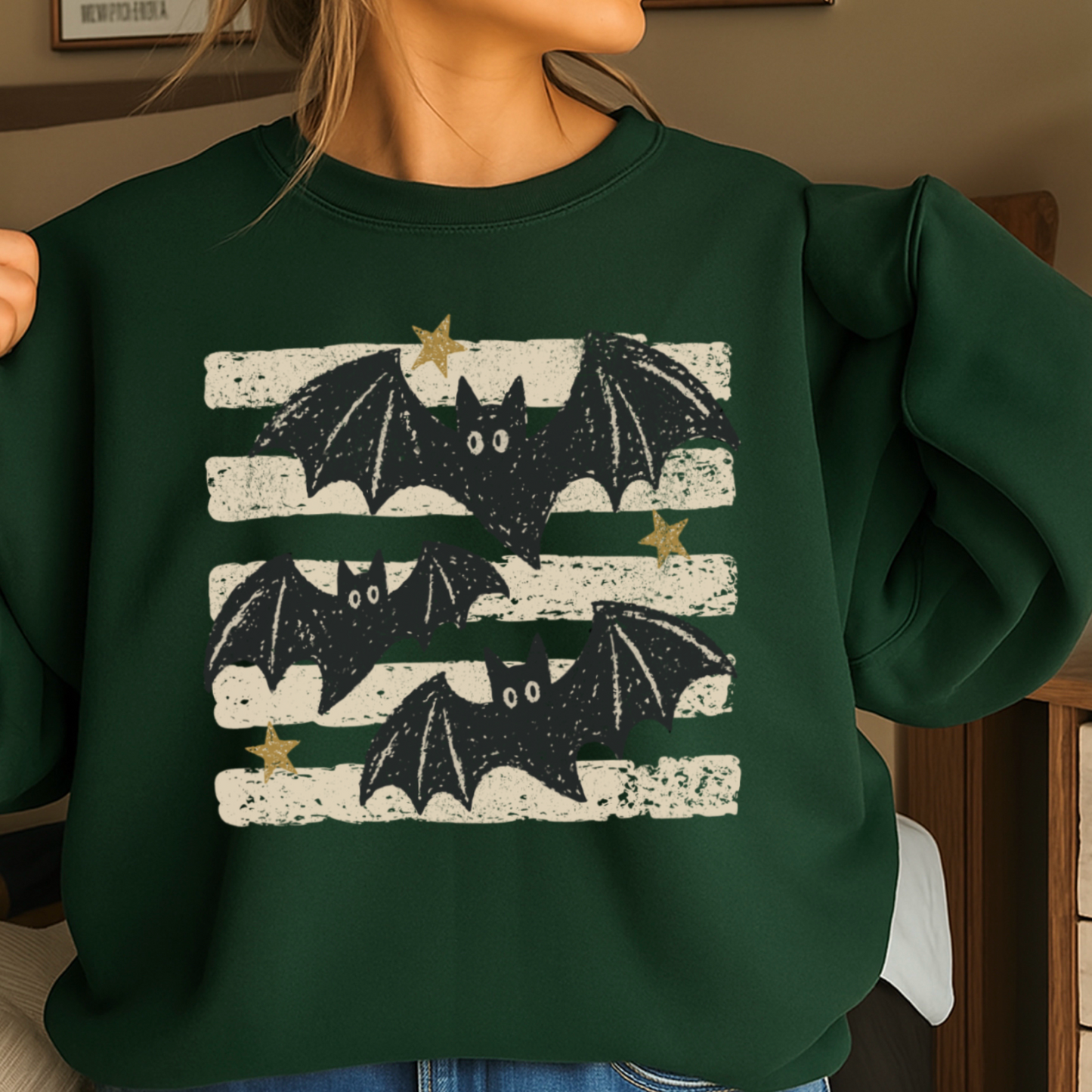 Halloween Bats Crewneck Sweatshirt