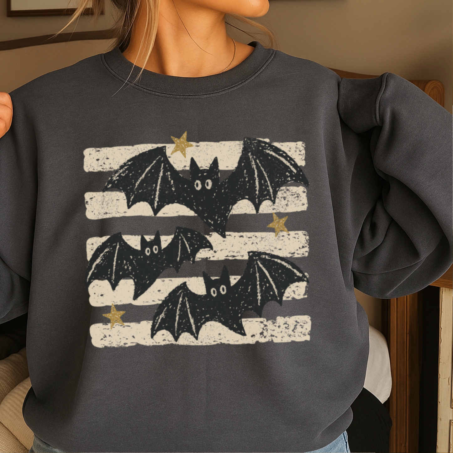 Halloween Bats Crewneck Sweatshirt