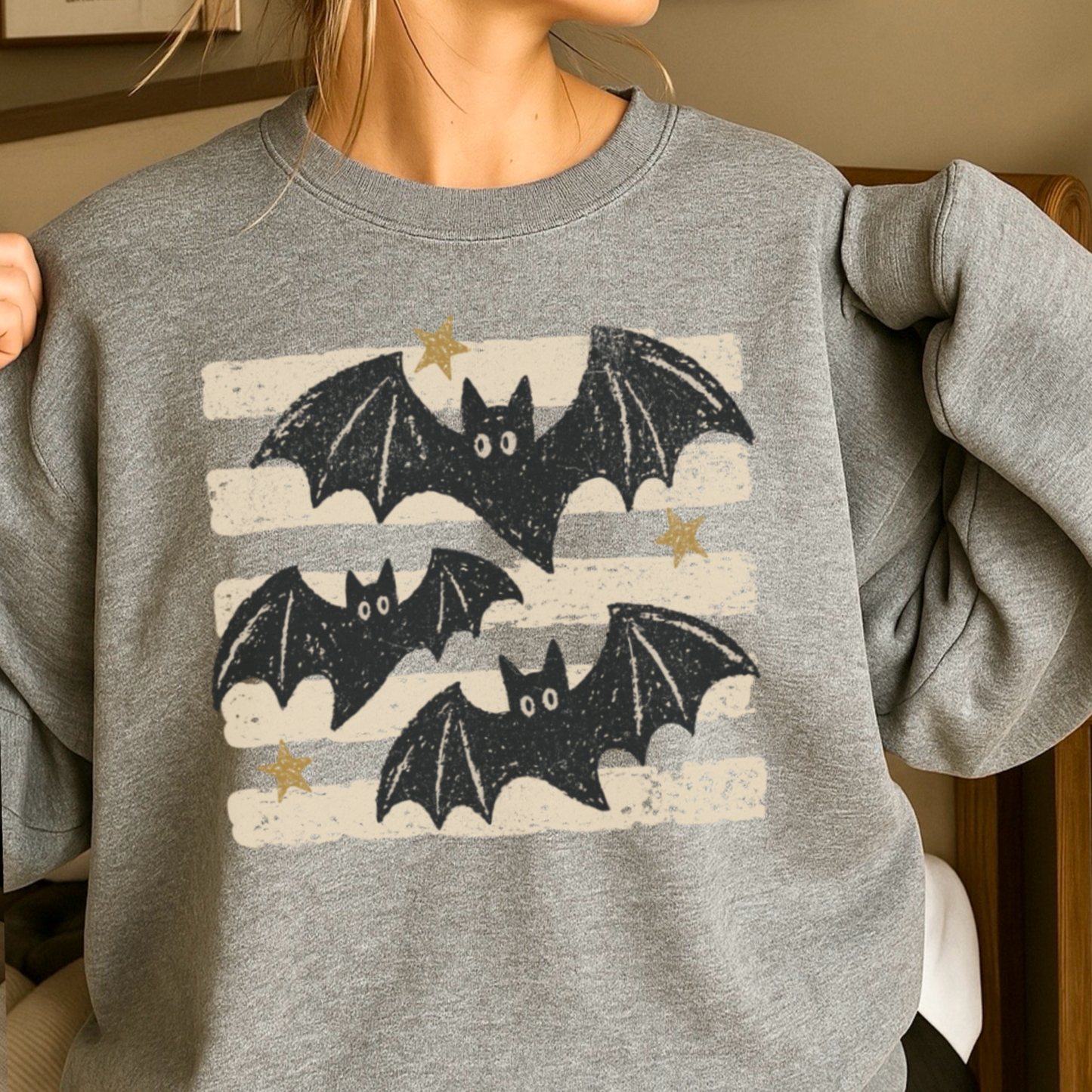Halloween Bats Crewneck Sweatshirt
