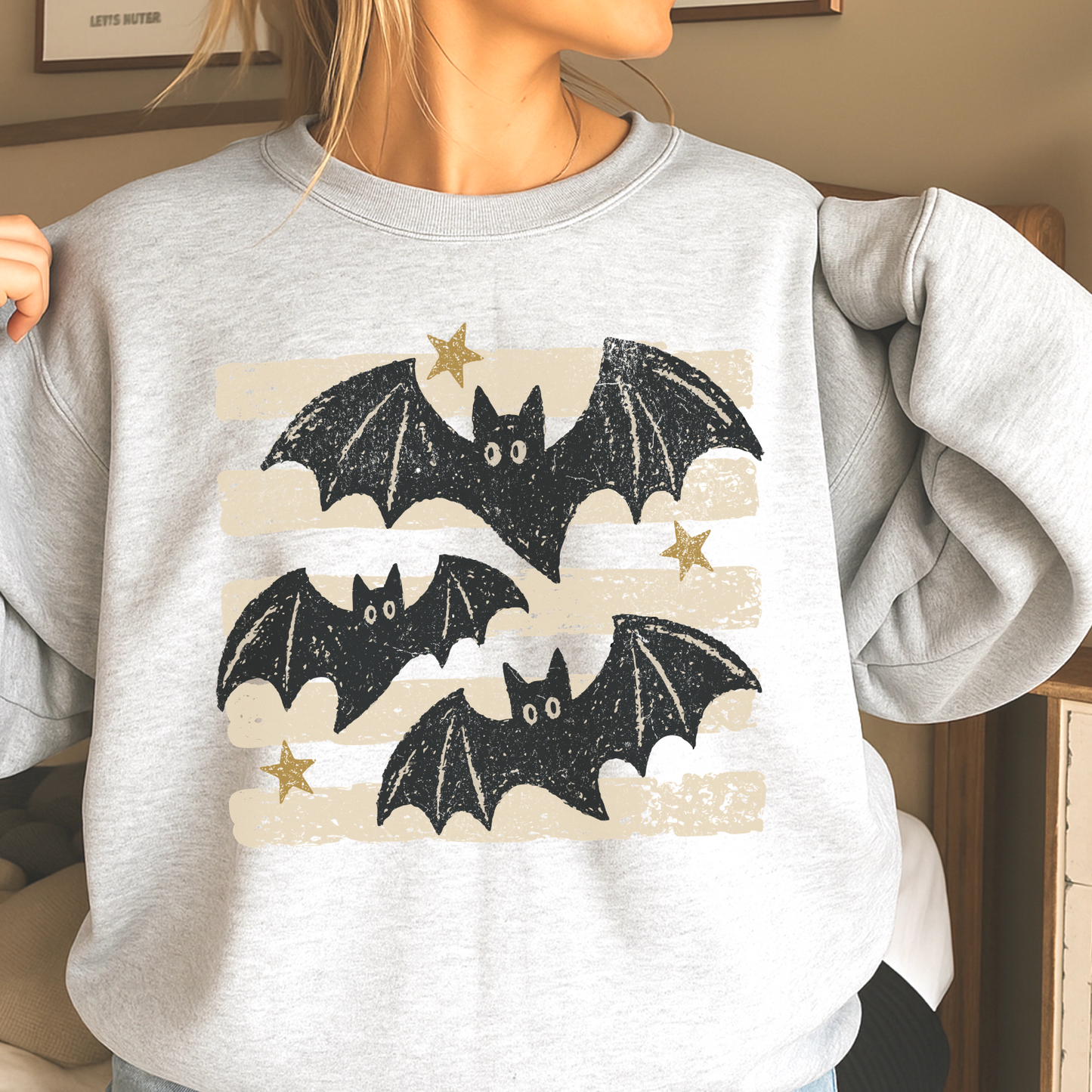 Halloween Bats Crewneck Sweatshirt