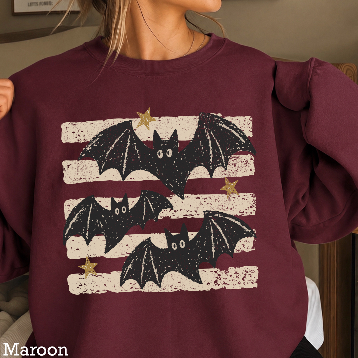 Halloween Bats Crewneck Sweatshirt